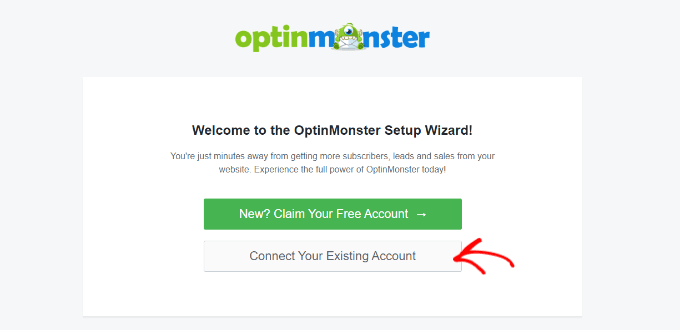Connecter votre site Web WordPress à votre compte OptinMonster