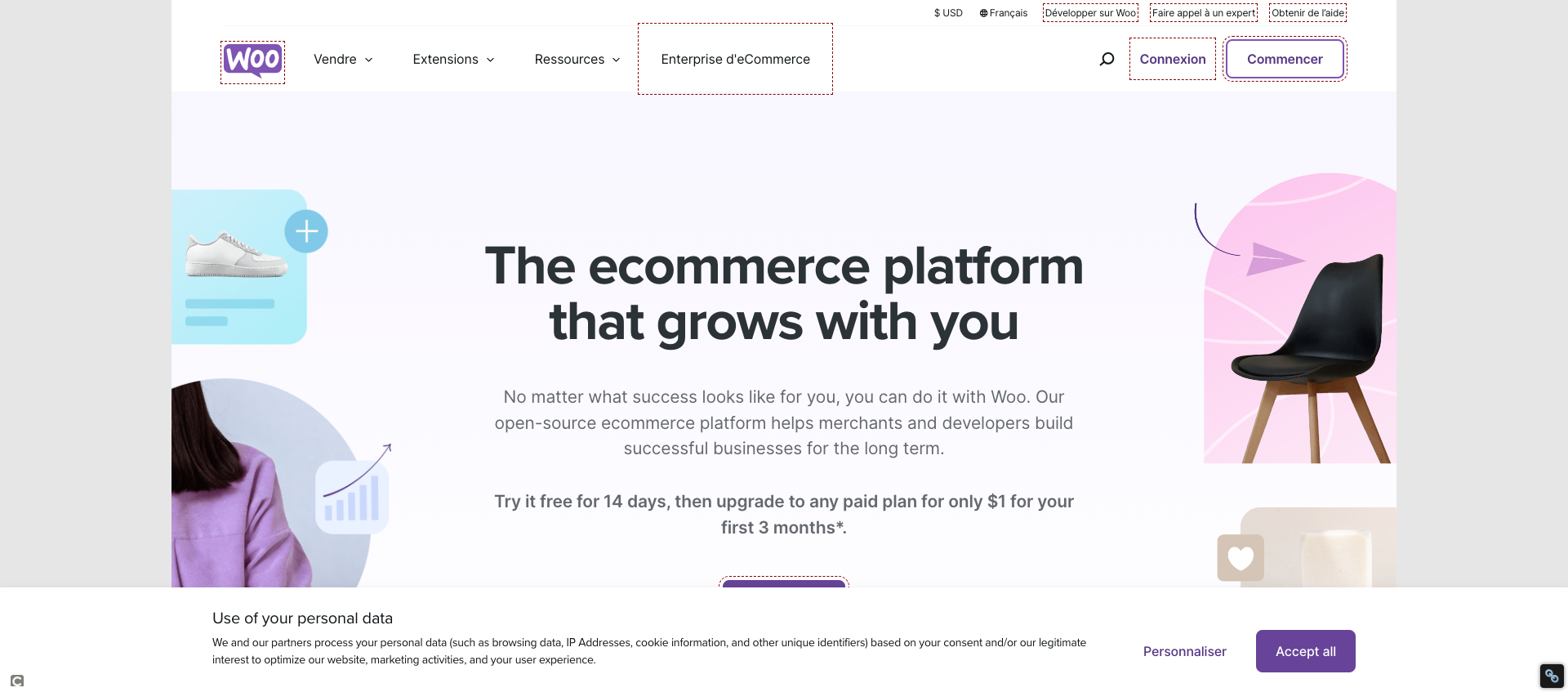 woocommerce, plateforme de création de sites e-commerce