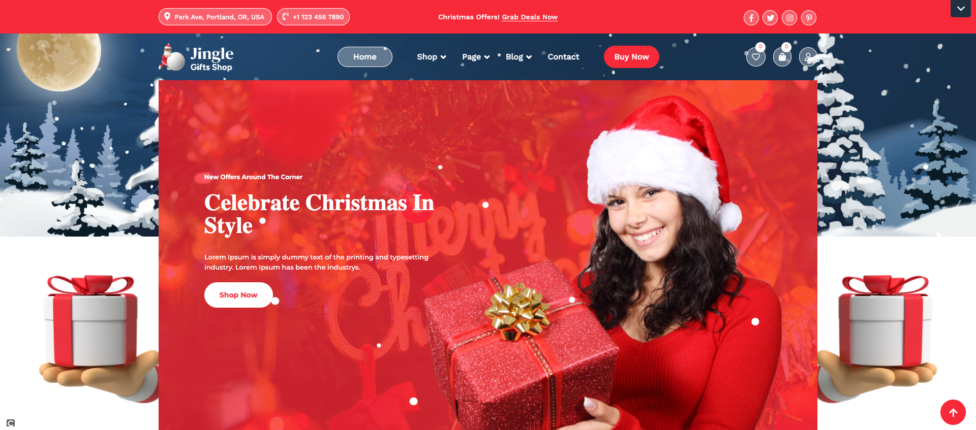 Thème WordPress Christmas Holiday pour Noel