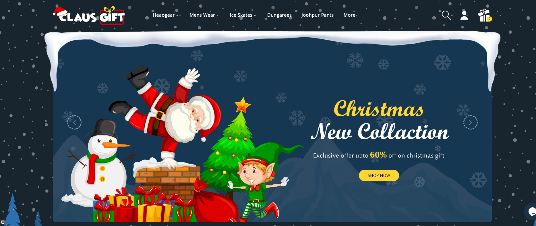 Thème WordPress Claus Gift pour Noel
