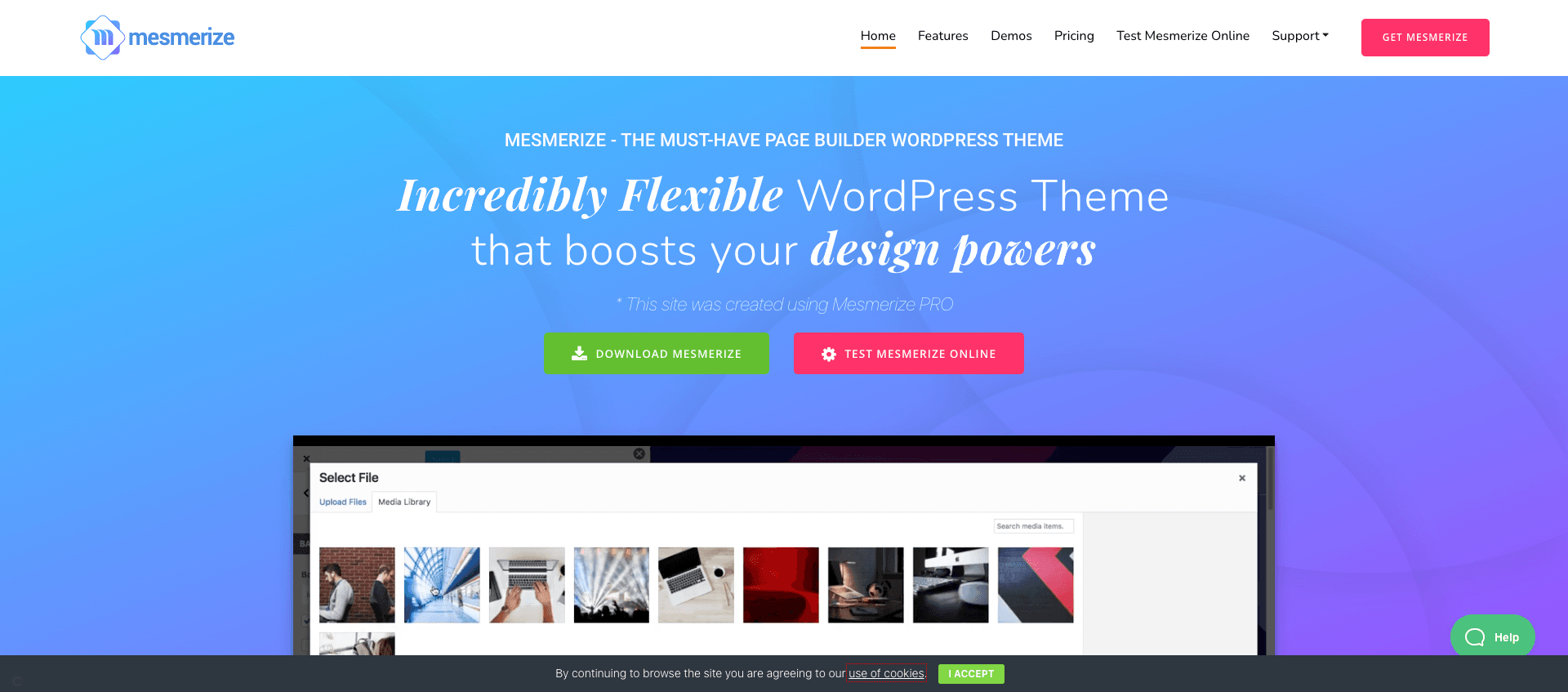 Theme wordpress mesmerize