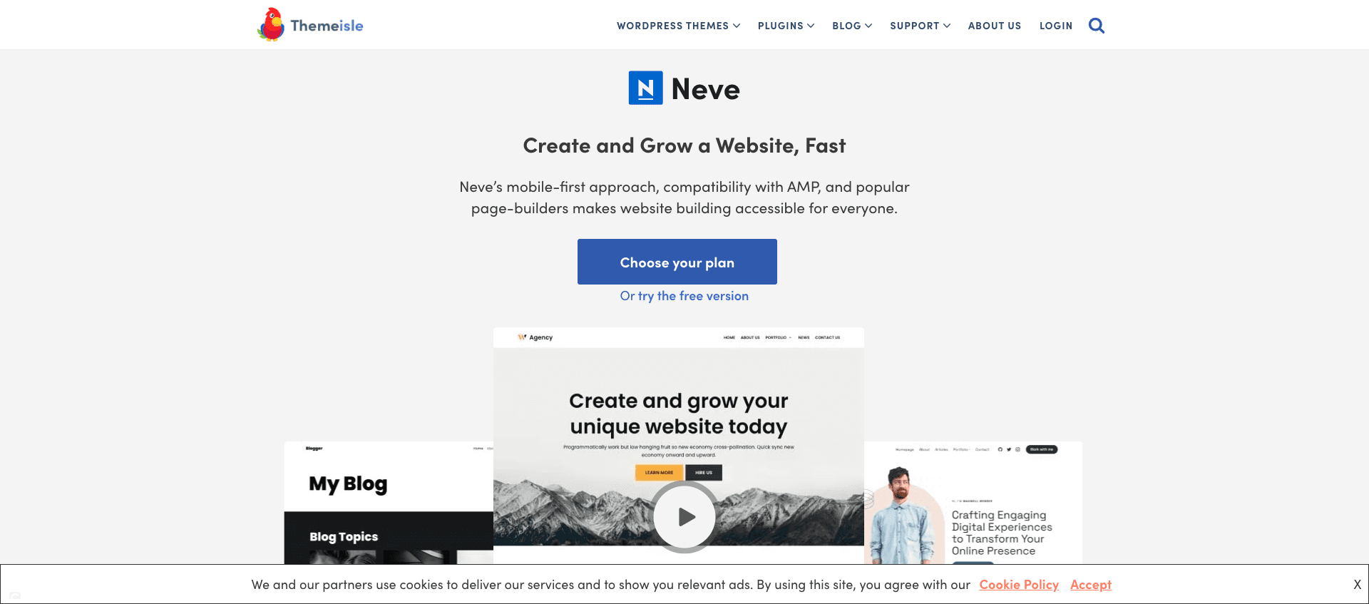 Theme wordpress neve theme