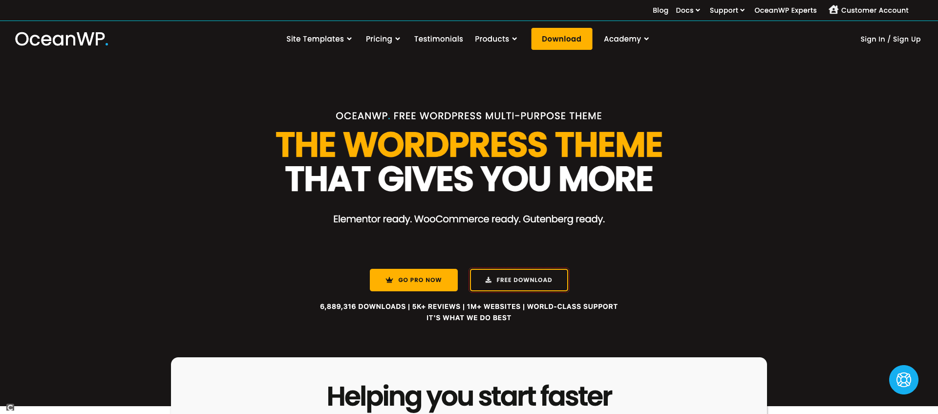 Theme wordpress OceanWP