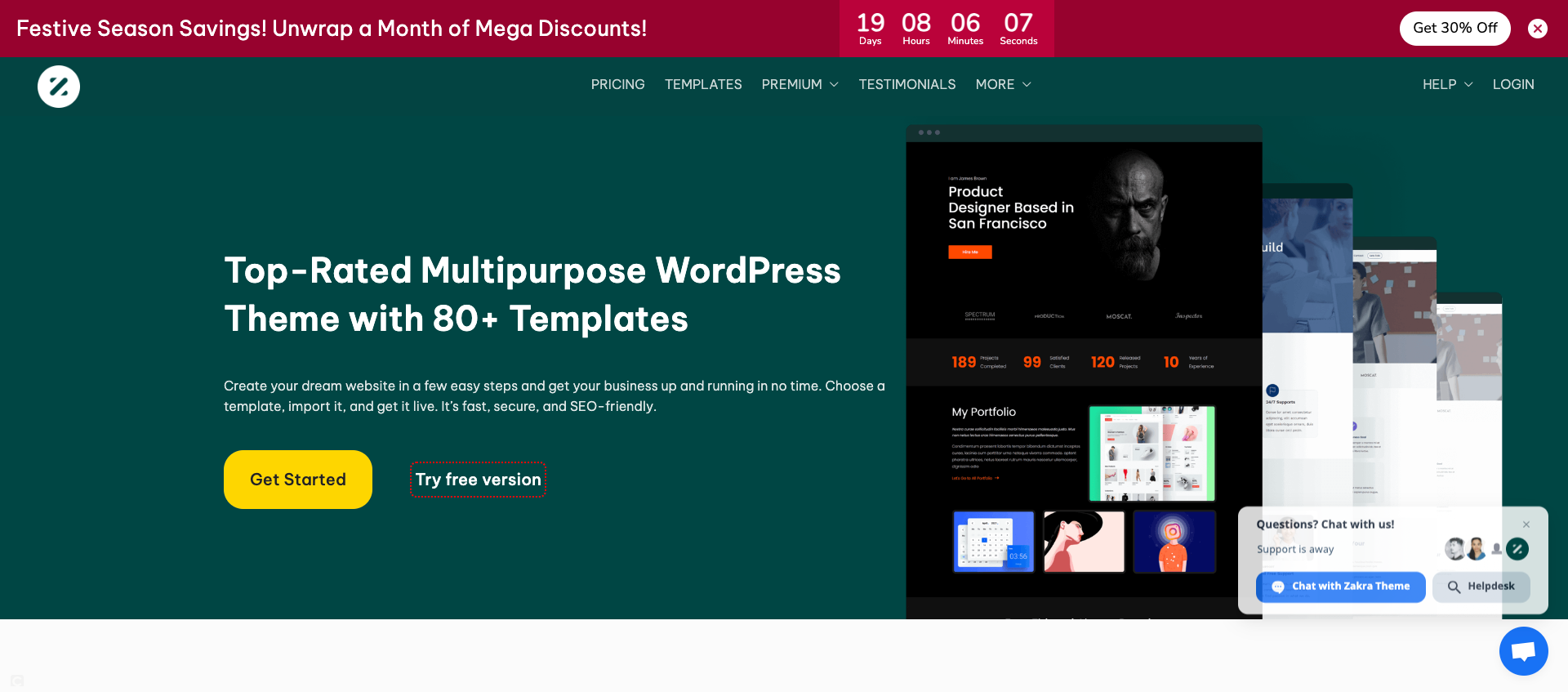 Theme wordpress zakra