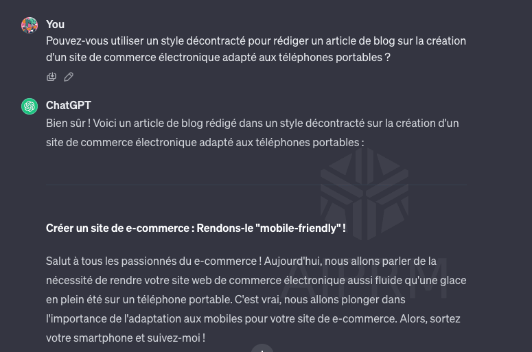 Générez du contenu pour le SEO