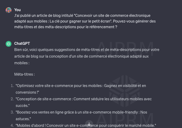 Créez des méta-titres et des descriptions