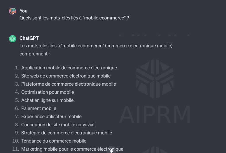 Complétez votre recherche de mots clés